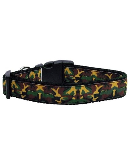 Green Camo Nylon Cat Collar