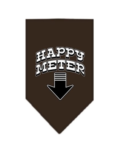 Happy Meter Screen Print Bandana Cocoa Large