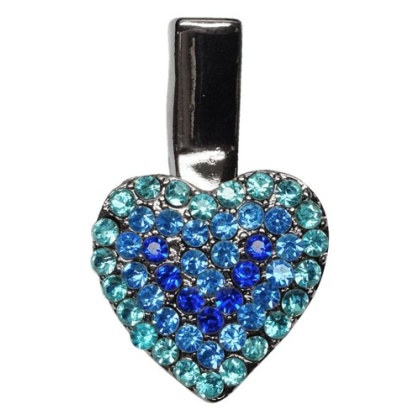 Heart Clip Blue