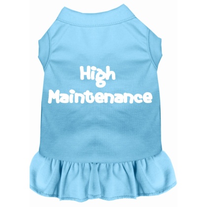 High Maintenance Screen Print Dress Baby Blue 4X (22)