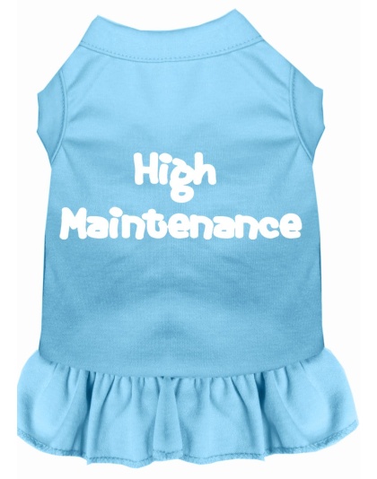 High Maintenance Screen Print Dress Baby Blue 4X (22)