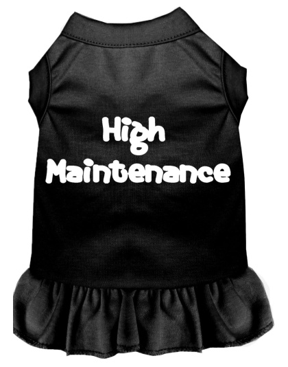 High Maintenance Screen Print Dress Black 4X (22)