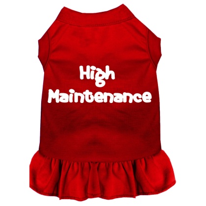 High Maintenance Screen Print Dress Red 4X (22)