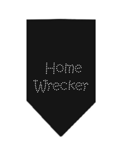 Home Wrecker Rhinestone Bandana Black Large