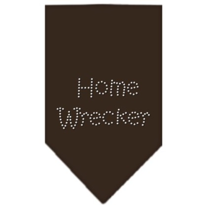 Home Wrecker Rhinestone Bandana Cocoa Large