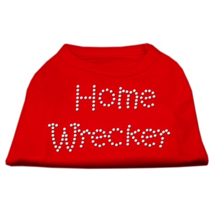 Home Wrecker Rhinestone Shirts Red L