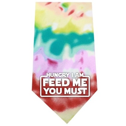 Hungry I Am Screen Print Bandana Tie Dye