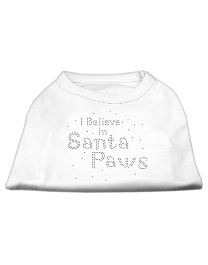 I Believe in Santa Paws Shirt White L