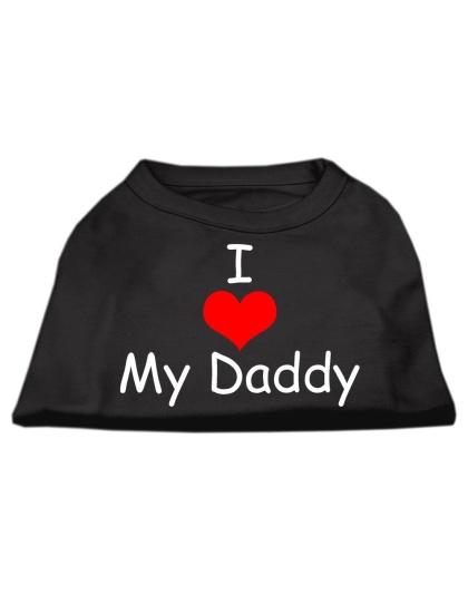 I Love My Daddy Screen Print Shirts Black Lg