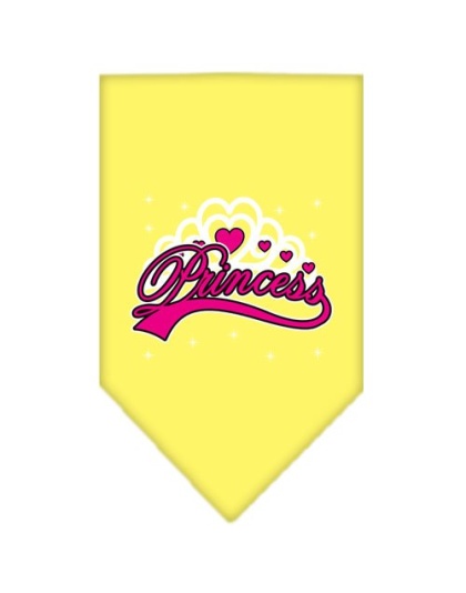 I'm a Princess Screen Print Bandana Yellow Large