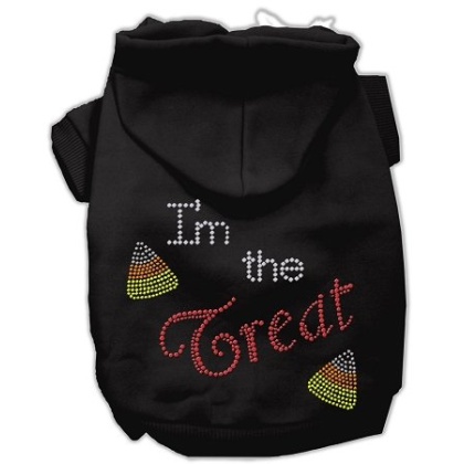 I'm the Treat Rhinestone Hoodies Black L