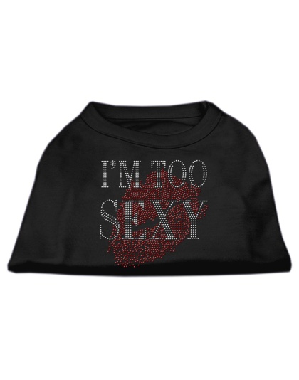 I'm Too Sexy Rhinestone Shirts Black L