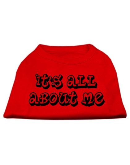 It's All About Me Screen Print Shirts Red Lg