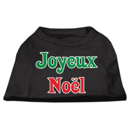 Joyeux Noel Screen Print Shirts Black L