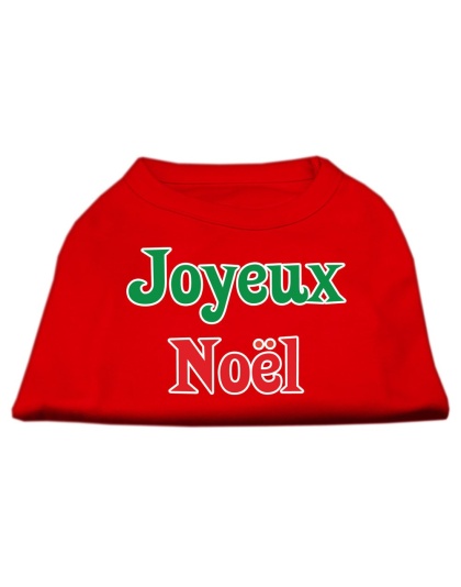 Joyeux Noel Screen Print Shirts Red L