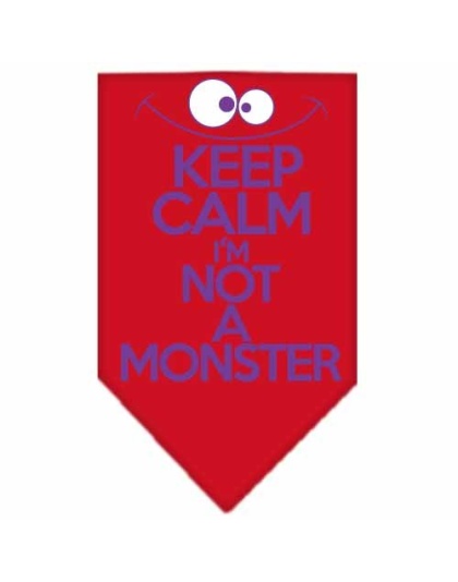 Keep Calm Screen Print Bandana Red Large