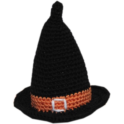 Knit Knacks Halloween Witch Hat Organic Cotton Small Dog Toy