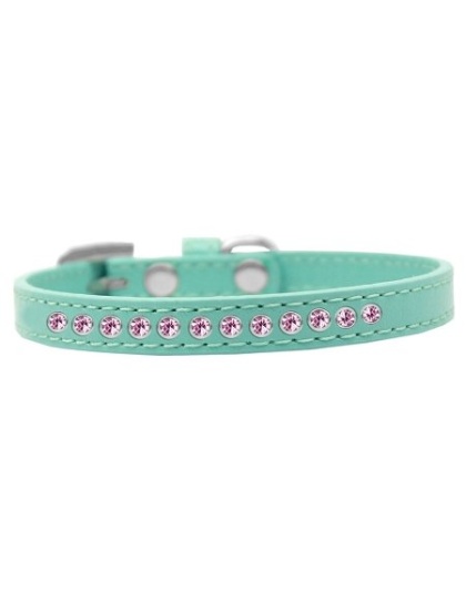 Light Pink Crystal Size 10 Aqua Puppy Collar