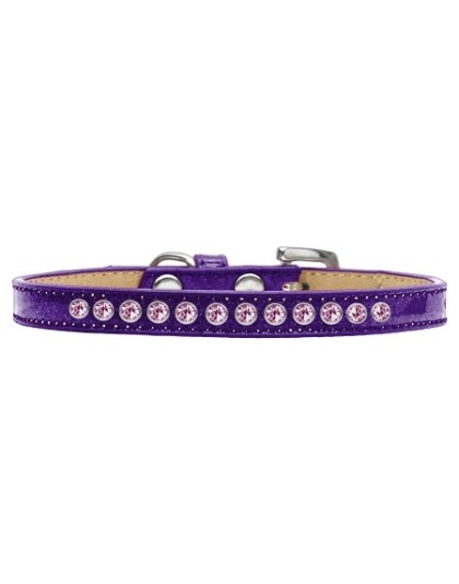 Light Pink Crystal Size 10 Purple Puppy Ice Cream Collar