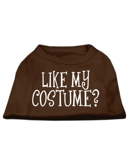 Like my costume? Screen Print Shirt Brown Lg