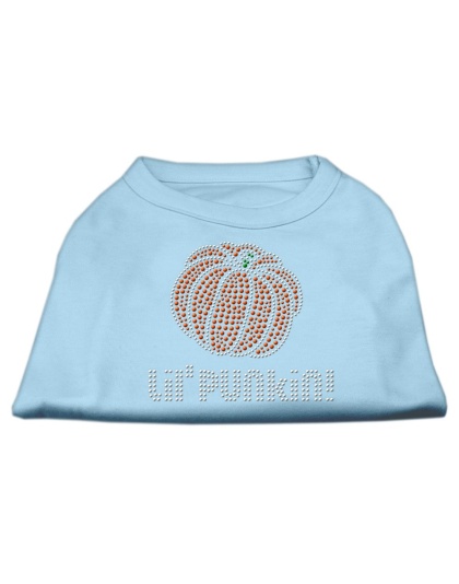 Lil' Punkin' Rhinestone Shirts Baby Blue L