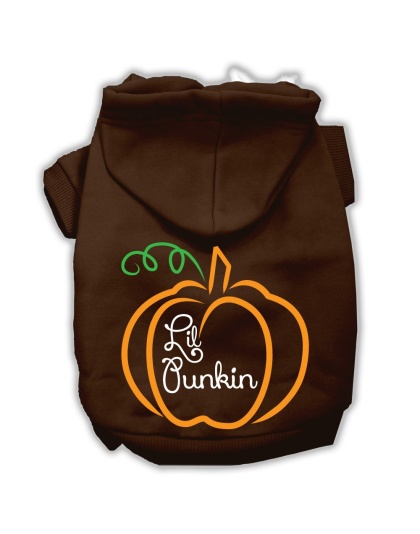 Lil Punkin Screenprint Hoodie Brown L