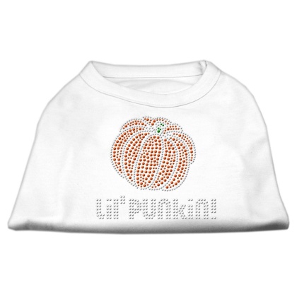 Lil' Punkin' Rhinestone Shirts White L