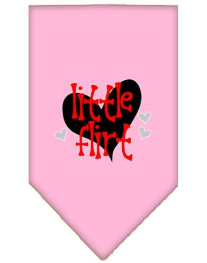 Little Flirt Screen Print Bandana Light Pink Large