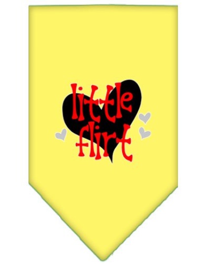 Little Flirt Screen Print Bandana Yellow Large