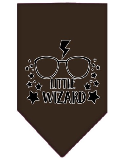 Little Wizard Screen Print Bandana Cocoa Large