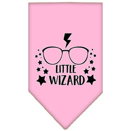 Little Wizard Screen Print Bandana Light Pink Large