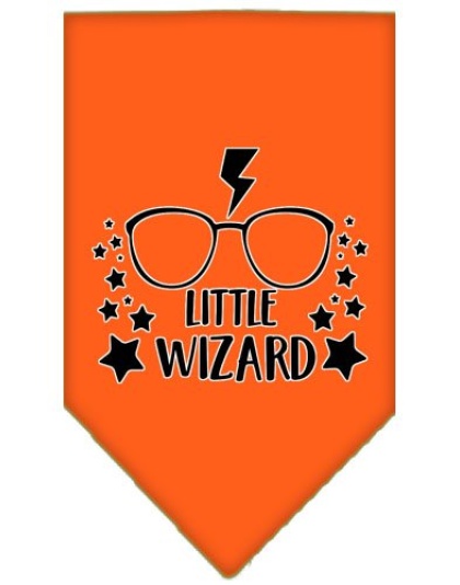 Little Wizard Screen Print Bandana Orange Large