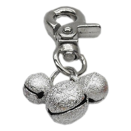 Lobster Claw Bell Charm Silver