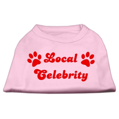 Local Celebrity Screen Print Shirts Pink Lg