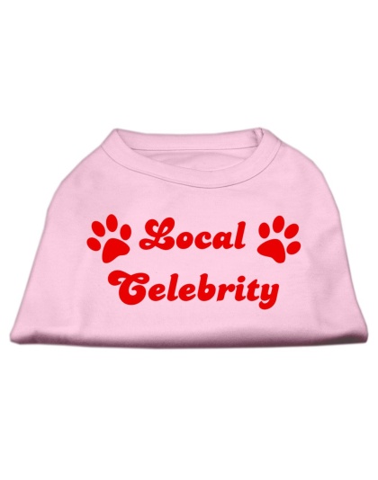 Local Celebrity Screen Print Shirts Pink Lg