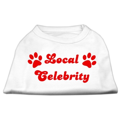 Local Celebrity Screen Print Shirts White Lg