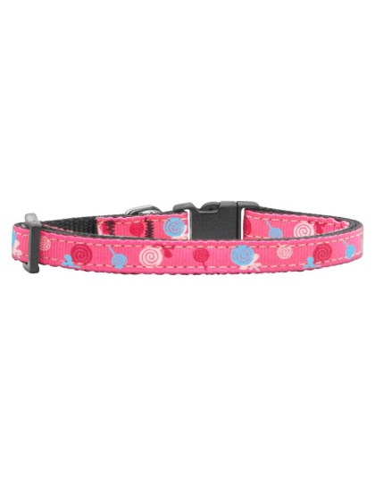 Lollipops Nylon Ribbon Collar Bright Pink Small