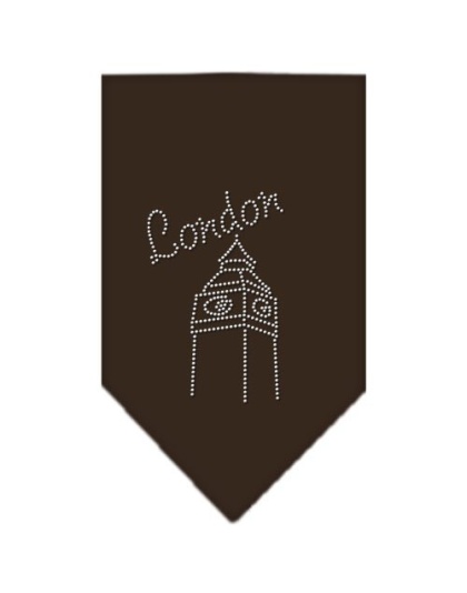 London Rhinestone Bandana Cocoa Large