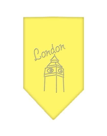 London Rhinestone Bandana Yellow Large