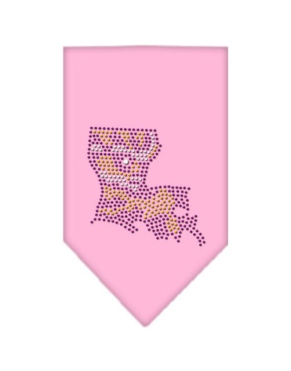 Louisiana Rhinestone Bandana Light Pink Large