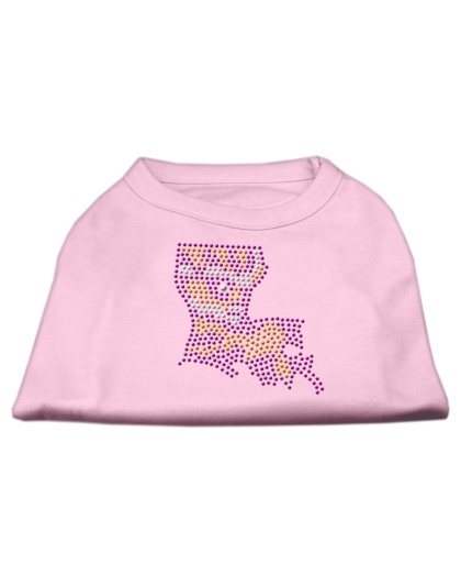 Louisiana Rhinestone Shirts Light Pink L