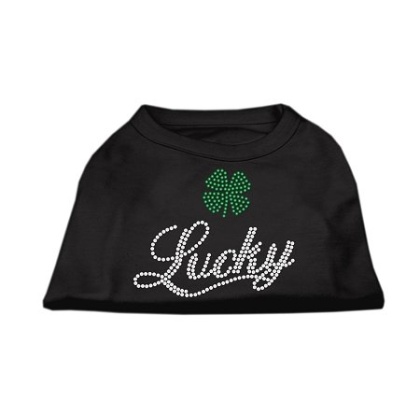 Lucky Rhinestone Shirts Black L