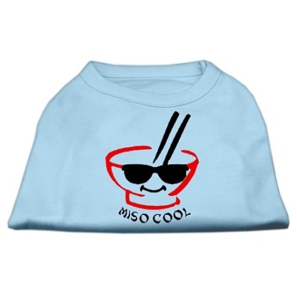 Miso Cool Screen Print Shirts Baby Blue Lg