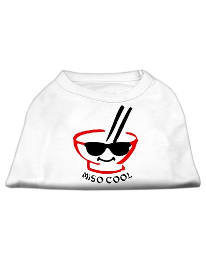 Miso Cool Screen Print Shirts White Lg