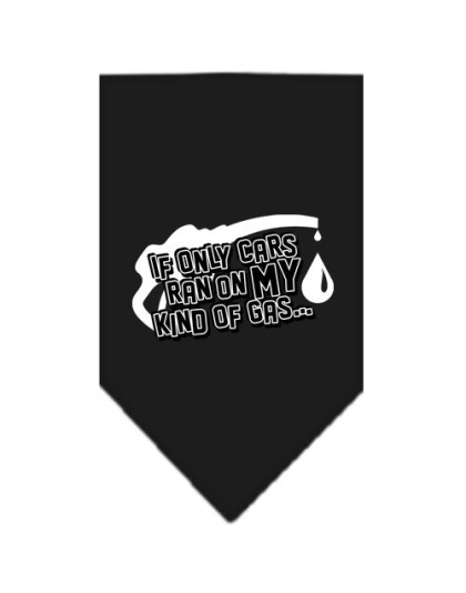 My Kind Of Gas Screen Print Bandana Black Large