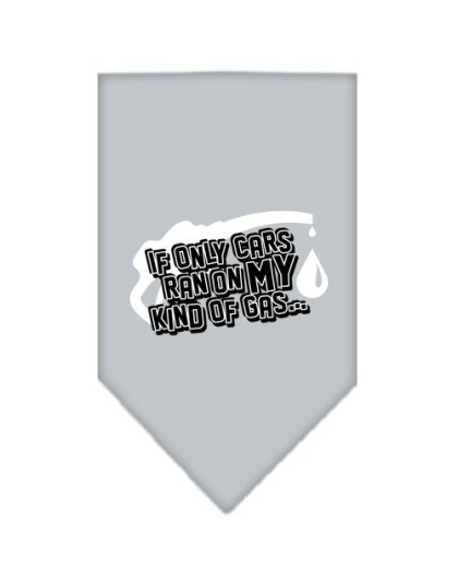 My Kind Of Gas Screen Print Bandana Grey Large