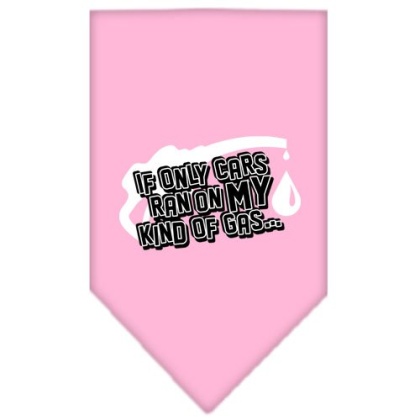 My Kind Of Gas Screen Print Bandana Light Pink Large