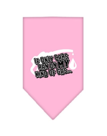 My Kind Of Gas Screen Print Bandana Light Pink Large