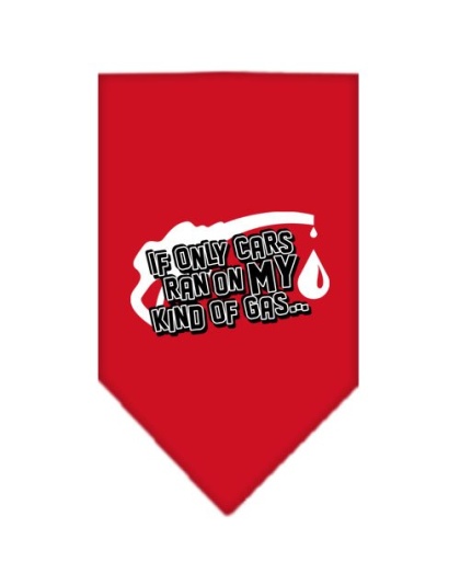 My Kind Of Gas Screen Print Bandana Red Large