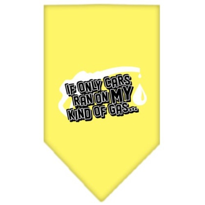 My Kind Of Gas Screen Print Bandana Yellow Large